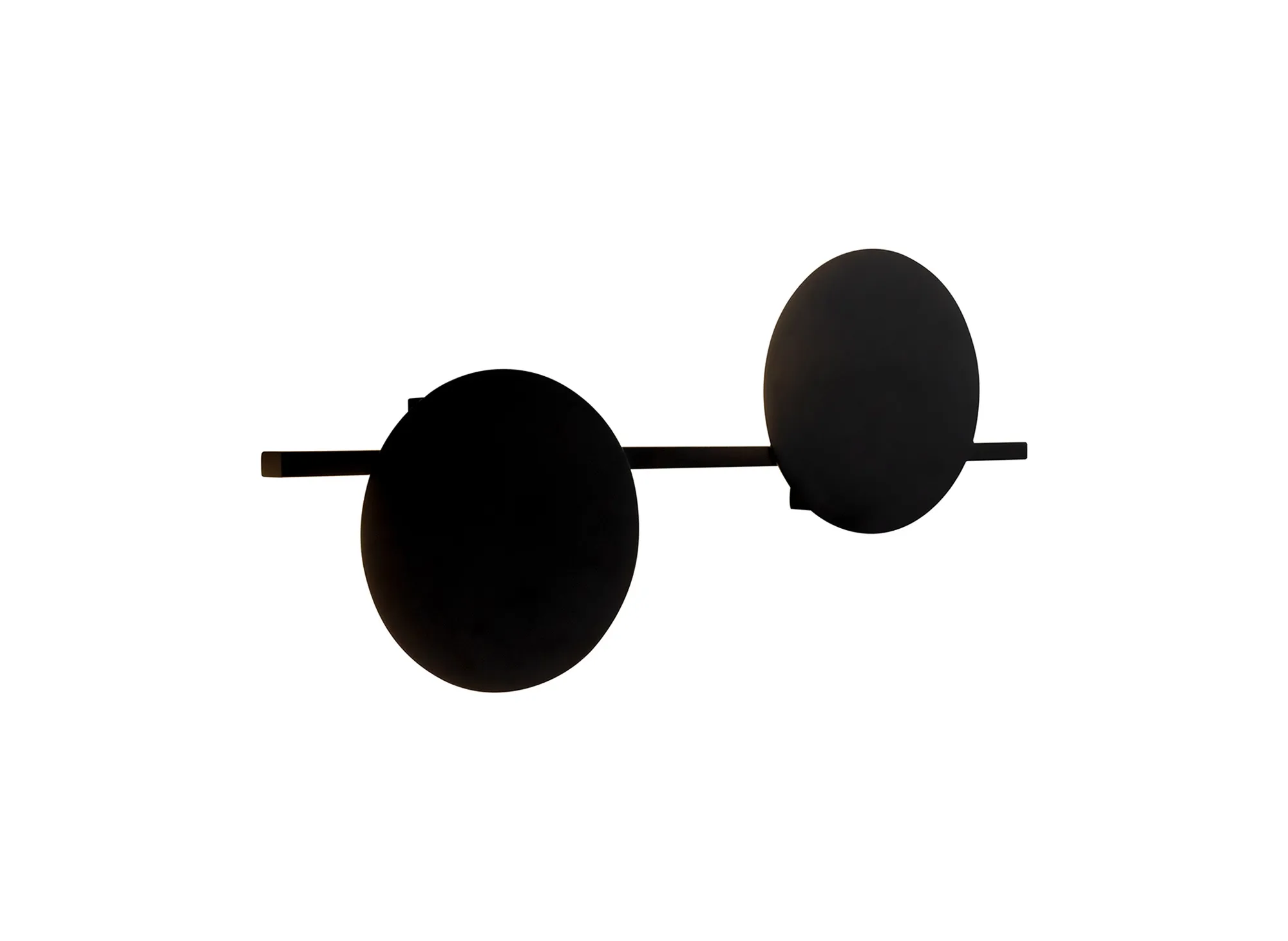 M7299  Eris 2 Light Wall Lamp 16W LED Black